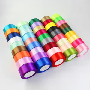 20mm 25mm 40mm 50mm Silk Satin Ribbons Christmas Wedding Birthday Party Decoration Halloween Gift Wrapping Ribbons
