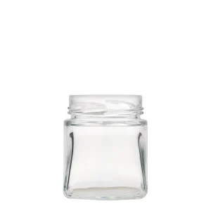 212ml Square Glass Jar Deep-Twist-Off (DTO 63)