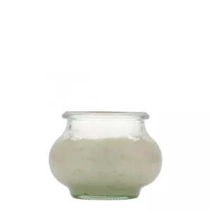 220ml Glass Decorative Jar Round Rim