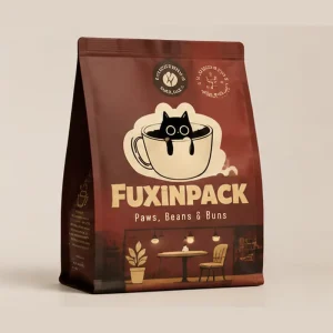 250g 500g 1kg Flat Bottom Coffee Bag Matte Finished Aluminum Foil Pouch with Valve and Zipper