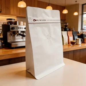250g 500g 1kg Flat Bottom Coffee Pouch Bags Kraft Paper Coffee Beans Packaging Bags