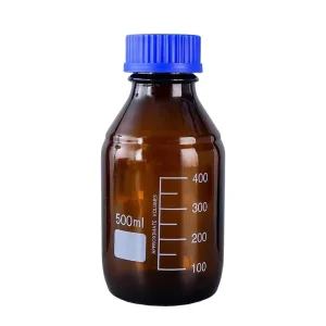 250ml 500ml GL45 GL32 Borosilicate Glass Storage Bottles Clear and Amber with PP Screw Cap