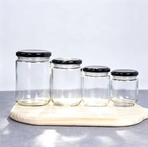 250ml 500ml Glass Jars Honey Jars Screw Caps Wide Mouths Suitable for Storing Candies Jellies and Dried Fruits