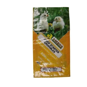 25kg PP Woven Bag Custom Printed Polypropylene PP Woven Bag 50kg Feed Packaging Sacks