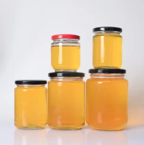 25ml 35ml 60ml 100ml 150ml 200ml 240ml Empty Clear Round Container Storage Glass Jar for Honey Pickle Jam Food Candle With Lid