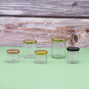 25ml 50ml 80ml 100ml Round Honey Pickle Jam Jelly Pudding Glass Jars Recyclable Food Storage Container with Lid