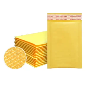 26×33+4cm Yellow Bubble Mailer Bags Self Seal Waterproof Padded Mailing Bags for Small Business Shipping