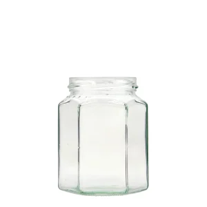 288ml Hexagonal Glass Jar Twist off (TO 63)