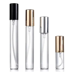 2ml 3ml 5ml 8ml 10ml 15ml Custom Small Refillable Round Empty Glass Perfume Oil Spray Sample Bottle