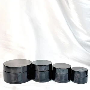 30/50/100/150/250/300/500g Wide Mouth Black Mir on Glass Jar Ultraviolet Glass Bottle UV Glass Jar