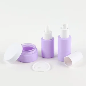 30 50g 40 100 120ml Empty Skincare Lotion Cream Glass Bottle Spray Cosmetic Bottle Packaging Set with Screw Cap&Pump