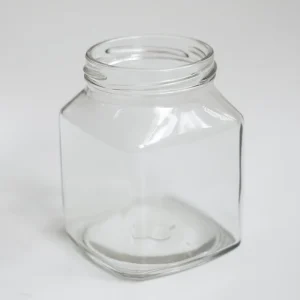 300ml Square Glass Food Storage Jar With Lid