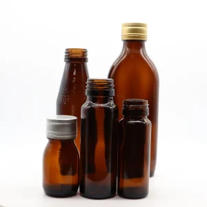 30ML 60ML 100ML 150ML 200ML 250ML Round Amber Pharmaceutical Glass Cough Syrup Bottle with Screw Cap Plastic Top