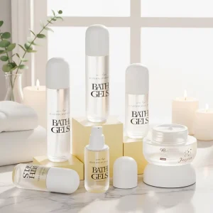 30ml 100ml 50g Frosted Cosmetic Glass Bottle Sets Glass Jar for Skincare Face Cream Lotion Bottle