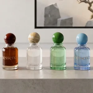 30ml 50ml 100ML Glass Perfume Bottle with Box with Colorful Ball Cap Thick Bottom Perfume Bottles Package