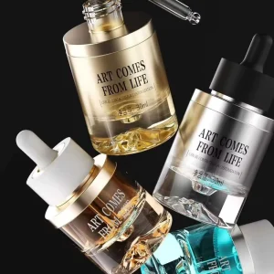 30ml 50ml 1oz Luxury Plastic Dropper Bottle Empty Cosmetic Packaging for Serum Essential Oil
