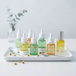 30ml 50ml Clear PET Round Dropper Bottle Anti Skid Silicone Base Empty Container for Eye Care Serum