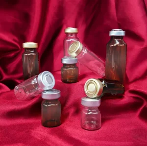 30ml Borosilicate Glass Jar with Rubber Liner Cap for Laboratory Chemical