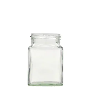 314ml square Glass Jar Twist off (TO 63)