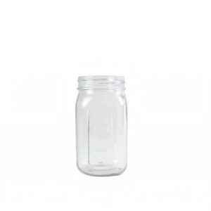 32oz Clear Glass Mason Jar Mug Glass Pitcher with Embossed Graduation Jar Only