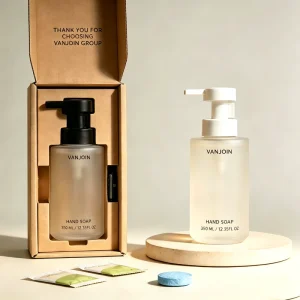 350Ml Flat Shoulder Frosted Glass Bottle With Plastic Foam Pump Empty Dispenser Vessel for Hand Wash Foam Soap Liquid Cleanser