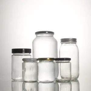 350ml 12oz Wide Mouth Glass Mason Jar for Jelly Milk Olive Oil Storage with Transparent Lid