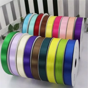 38mm Satin Wired Ribbon Printed for Wedding Birthday or Christmas Custom Gift Wrapping