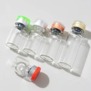 3ml 10ml Transparent Tea colored Borosilicate Glass Liquid Essence Vial Aluminum Plastic Combo Cap Pharmaceutical Grade