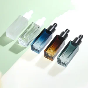 3ml 5ml 10ml Square Glass Essential Oil Bottles with Thick Base Dropper Leak-proof Design for Serums and Cosmetics