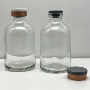 3ml 5ml 7ml 8ml 10ml 15ml 20ml 25ml 30ml Chunky Clear Glass Jars for Essential Oil Blends and Massage Oils