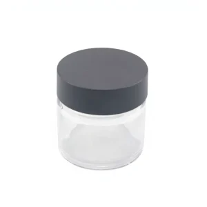 3oz Child Resistant Glass Jars 90ml with Black Lid for Skin Care Cream