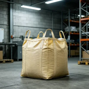 4 Loops 1 Ton FIBC Bag Flat Bottom Big Bulk Bag for Sand Grain & Chemicals