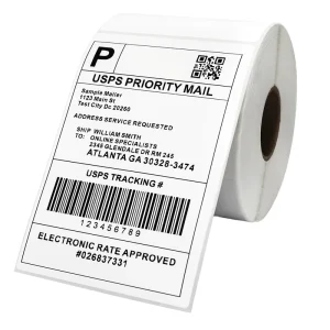 4″x6″ Waterproof Thermal Shipping Labels Roll Self-Adhesive Blank Sticker Paper Compatible with Zebra, Brother & Munbyn Printers