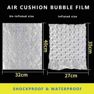 40*32cm HDPE Shockproof Air Cushion Bubble Film Wrap Protective Cushioning Packaging Materials for Logistics