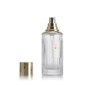 40ml 100ml 120ml Thick Bottom Glass Lotion Cosmetic Bottle Luxury Gold Pump Plastic Caps Screen Printed Packaging Container