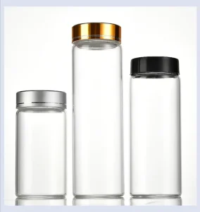 40ml 50ml 80ml 100ml Full Size Clear Glass Wishing Drift Glass Jar Bottles
