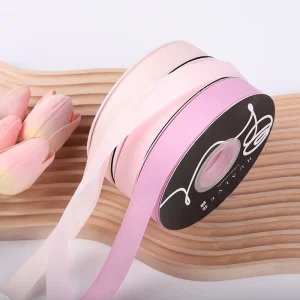4CM*100Y Solid Color Polyester Satin Ribbon Roll Single Side for Candle Use for Flower Bouquet Gift Box Wrapping