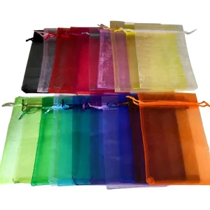 4×6 Inches Custom Logo Accept Drawstring Food Gifts Organza Bag Premium Packaging Materials Sbd1015