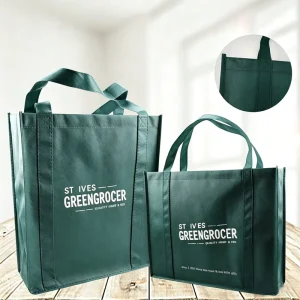 500PC MOQ Biodegradable Non Woven Tote Bag Long Handle Carry Handle Travel Camping Picnics Shoulder Clothing Bags Pack
