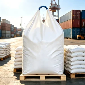 500kg-1500kg PP Flat Bottom Food Grade FIBC Jumbo Bulk Bag with Single Point Lift