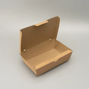 500ml Kraft Box Lunch Paper Food Container Brown Storage Paperboard Fast Food Restaurant Packaging Kraft Boxs