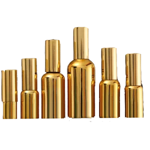 50ml 10 Ml Glitter Nozzle Dropper 15ml Gold Spray Bottle with Pump Glass Bottle