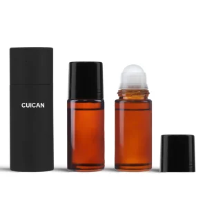 50ml 60ml Custom High Quality Amber Clear Glass Roller Bottles with Roller