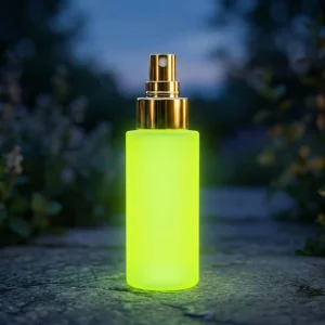 50ml Airless Glass Bottle with Golden Lid and Spray Bottle for Perfume, Cosmetics, and Serum