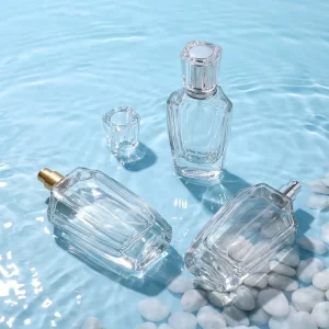 50ml Empty Perfume Glass Bottle with Pump Spray Plastic Cap and Box for Perfume Essential Oil Other Cosmetic