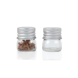 5ML Empty Borosilicate Test Tube Glass Cordyceps Bottles with Aluminum Caps for Storing Tea Spices Cans Sealed Bottles