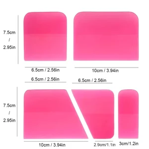 5pcs Car Wrapping Tool Invisible Paint Protection Film Squeegee TPU Film Applicator Rubber Vinyl PPF Window Tint