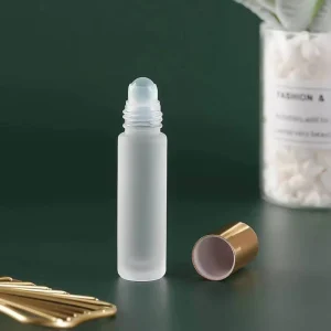 6ml Glass Perfume Roll on Bottle With Stainless Steel Metal Roller Ball