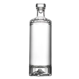 700ml 750ml Custom Color Matte Finish Glass Whisky Liquor Bottles Empty Bottles Wine Stoppers Packaging