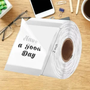 70gsm Self Adhesive Thermal Paper Sticker Roll for Airline Luggage Reinforced Film with Strong Adhesion
